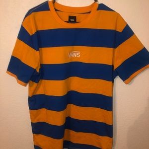 VANS Blue/Yellow Striped Tee